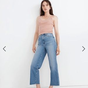 Madewell The Perfect Vintage Wide-Leg Crop Jean in Catlin Wash